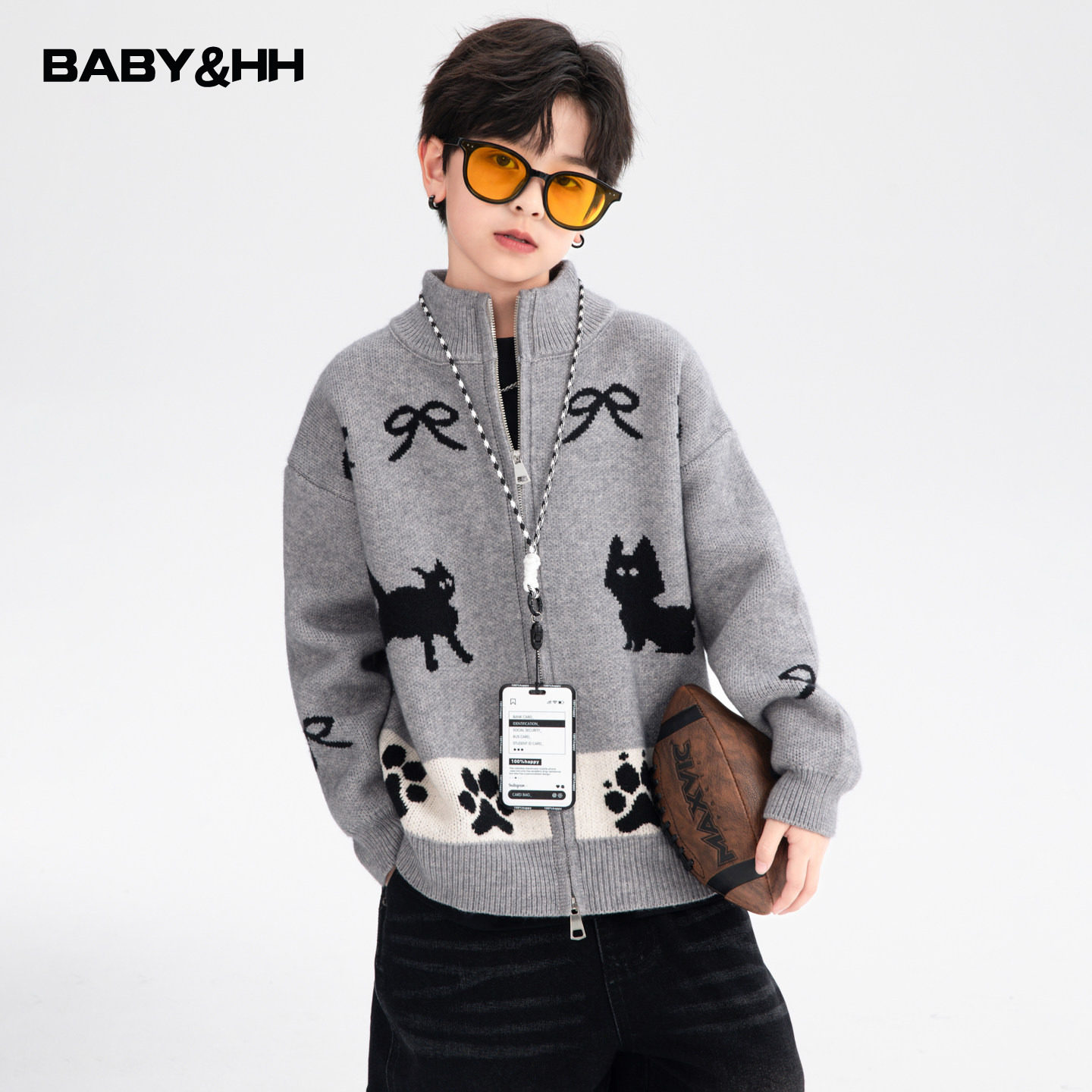 男大童秋冬韩范半高领针织外套2025新款儿童男孩冬季加厚开衫毛衣,童装/婴儿装/亲子装,毛衣/针织衫,淘宝优惠券,粉丝福利购,淘宝优惠卷