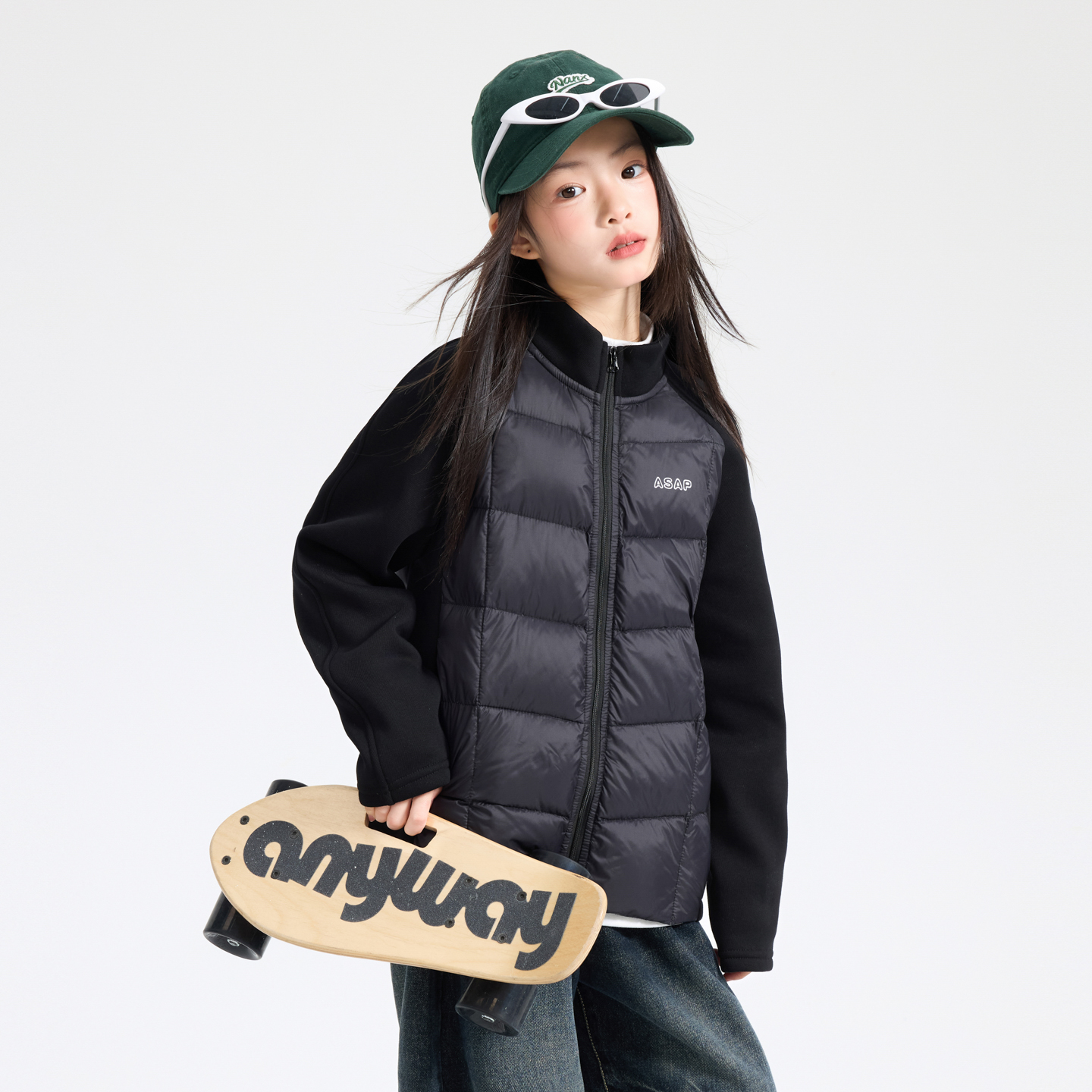 90白鸭绒校服神器内胆保暖羽绒服