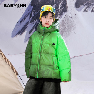 儿童冬装潮酷温变防水滑雪羽绒服2025新款男童学生变色防寒厚外套