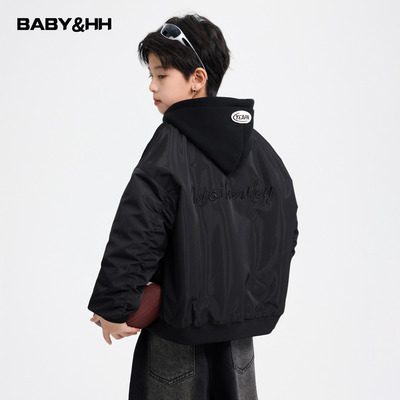 镭射镜面反光防水假两件棒球棉服