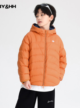 男童冬季多巴胺连帽加厚羽绒服2025新款儿童男孩户外保暖防风外套