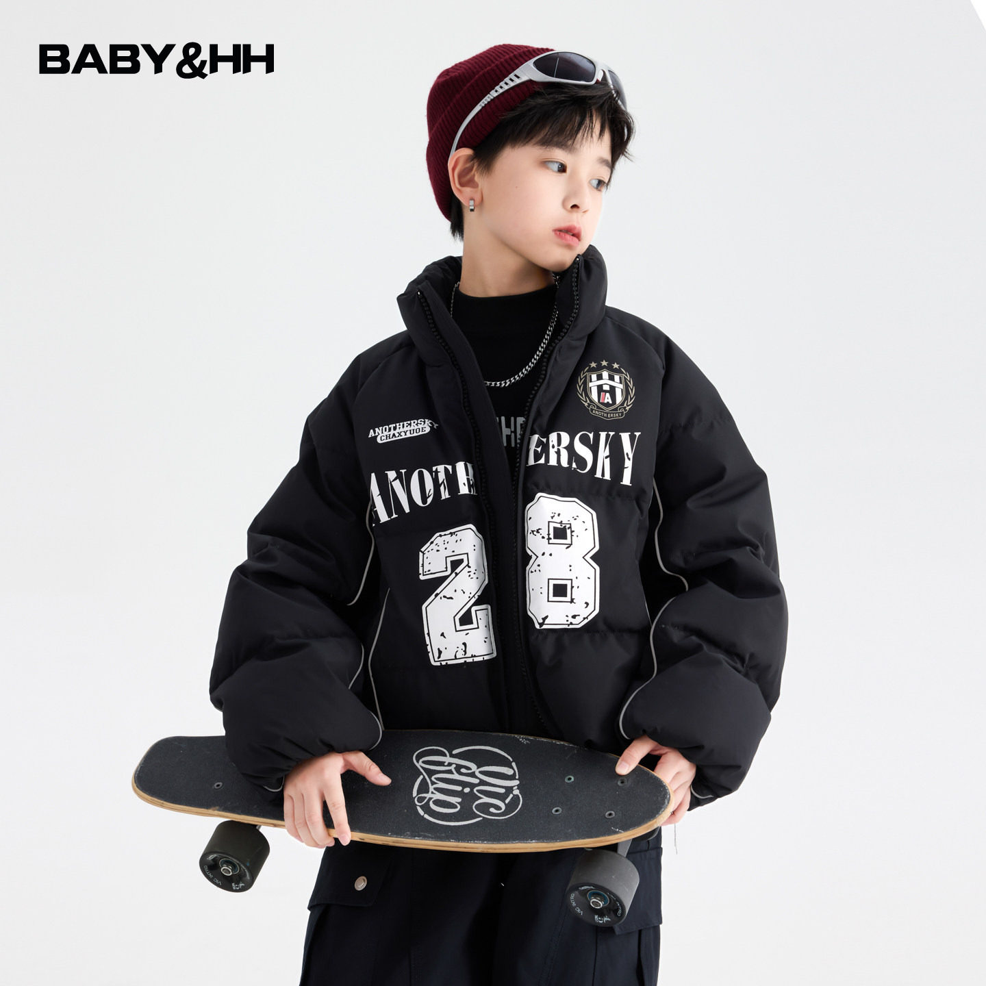 男童冬季机车风运动滑雪防水羽绒服2025新款儿童立领加厚防寒外套,童装/婴儿装/亲子装,羽绒服,淘宝优惠券,粉丝福利购,淘宝优惠卷