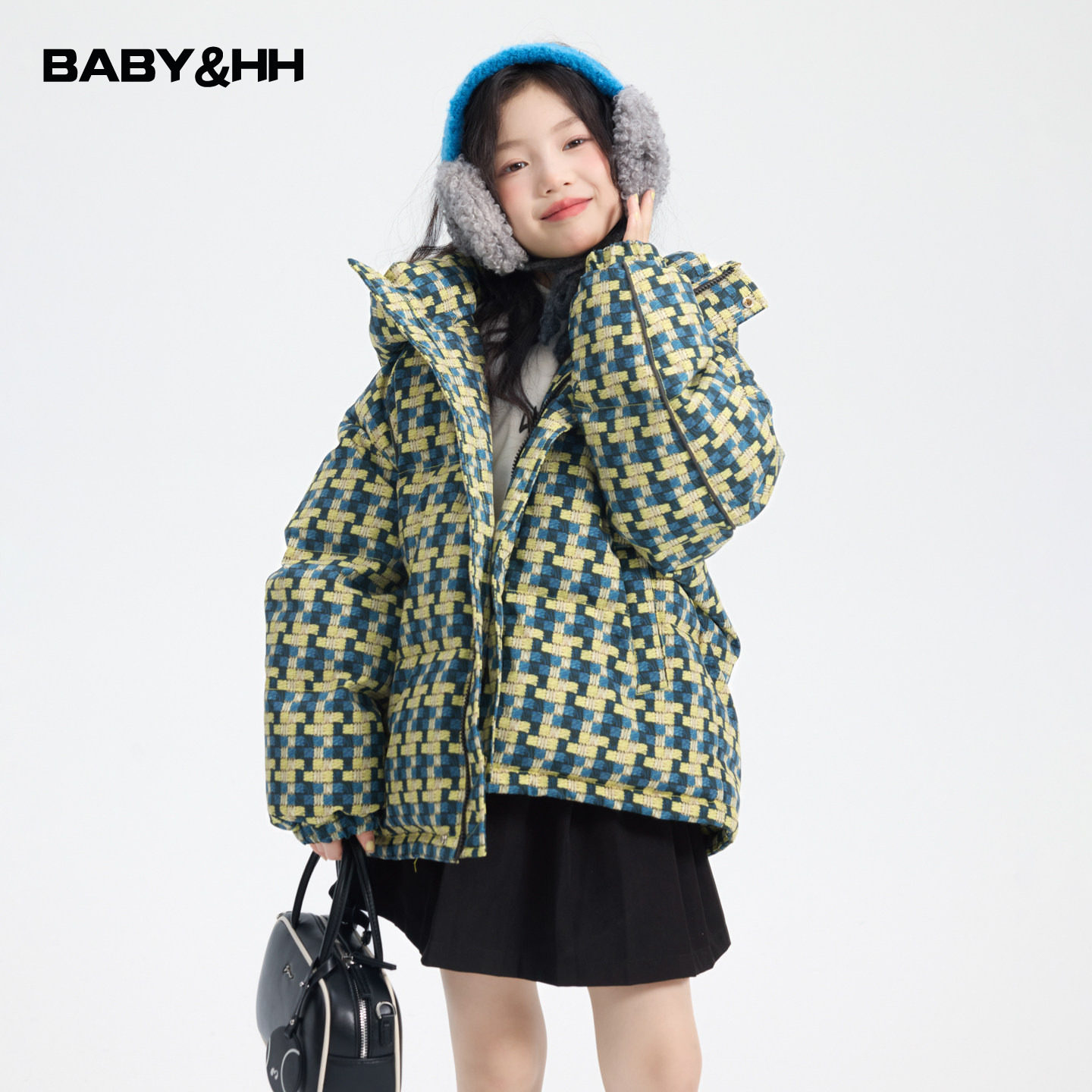 女童冬季小香风格子面包羽绒服2025新款儿童装超好看滑雪防水外套,童装/婴儿装/亲子装,羽绒服,淘宝优惠券,粉丝福利购,淘宝优惠卷