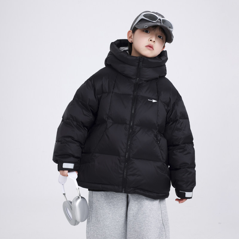 男童冬季潮牌防风运动免洗羽绒服