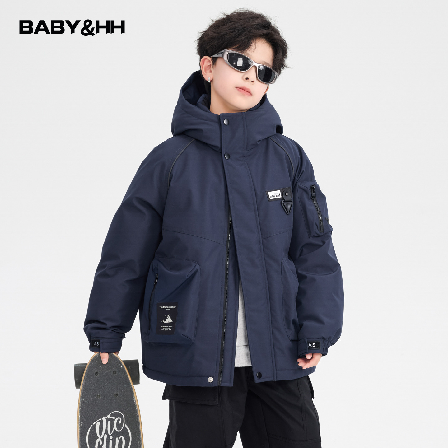 90白鸭绒防寒工装冲锋衣羽绒服潮