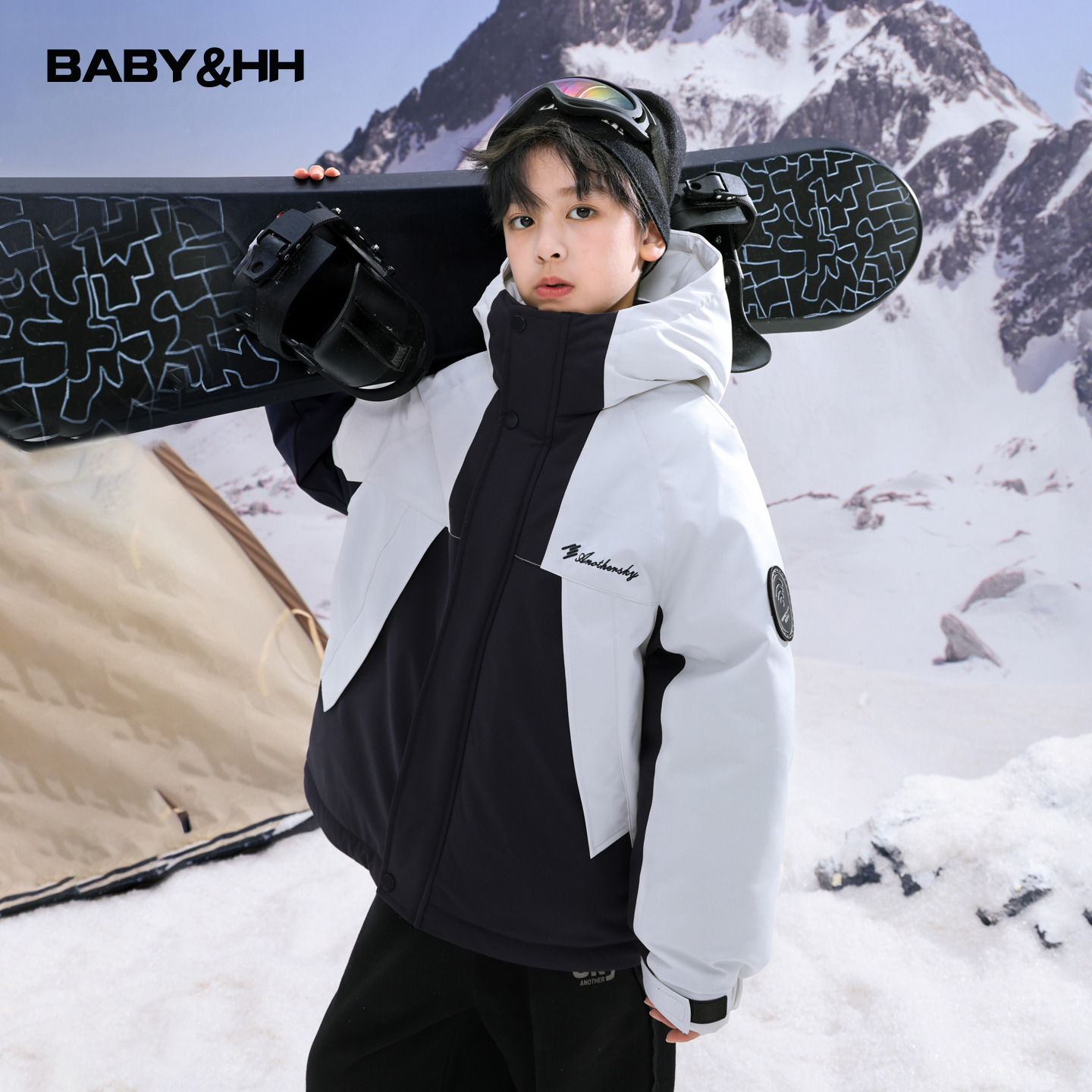 潮牌户外滑雪防水冲锋衣派克棉服