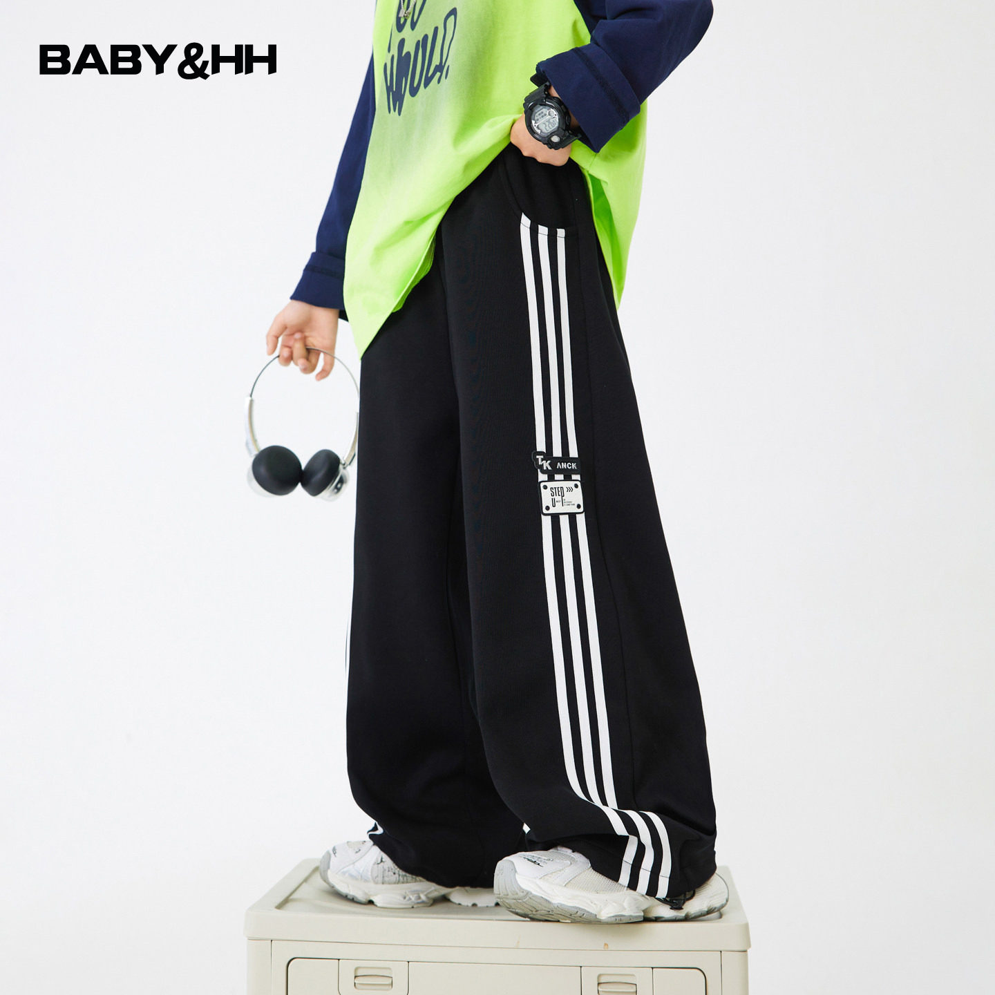 男童春秋黑色直筒阔腿运动卫裤2026新款儿童学生男孩春季宽松裤子,童装/婴儿装/亲子装,裤子,淘宝优惠券,粉丝福利购,淘宝优惠卷