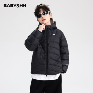 男童冬装90白鸭绒撞色加厚羽绒服2026新款青少年儿童防水免洗外套