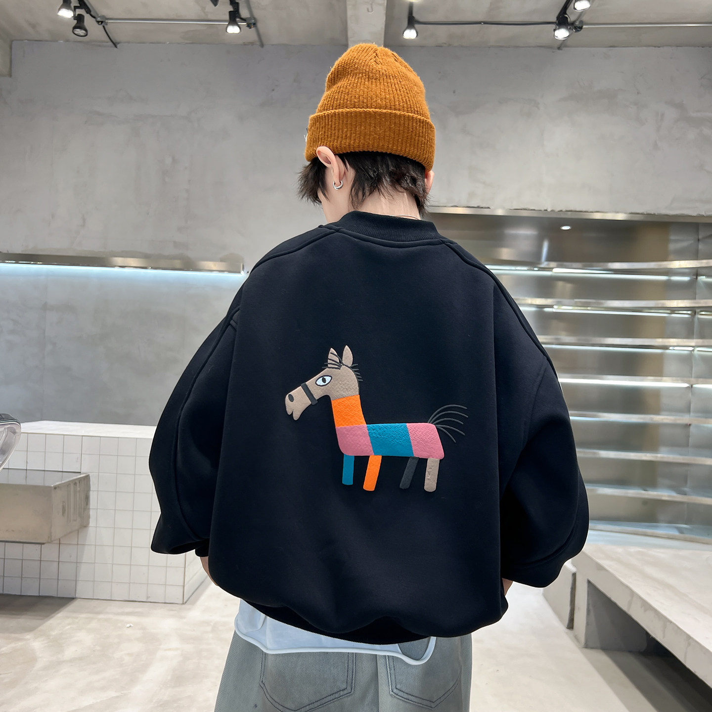 男童冬季韩范加绒宽松半高领卫衣2025新款青少年儿童加厚保暖上衣,童装/婴儿装/亲子装,卫衣/绒衫,淘宝优惠券,粉丝福利购,淘宝优惠卷