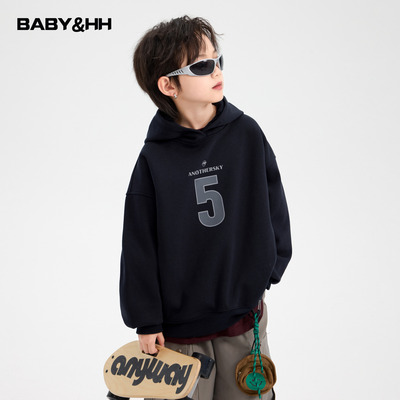 潮酷运动宽松一体绒连帽街舞卫衣