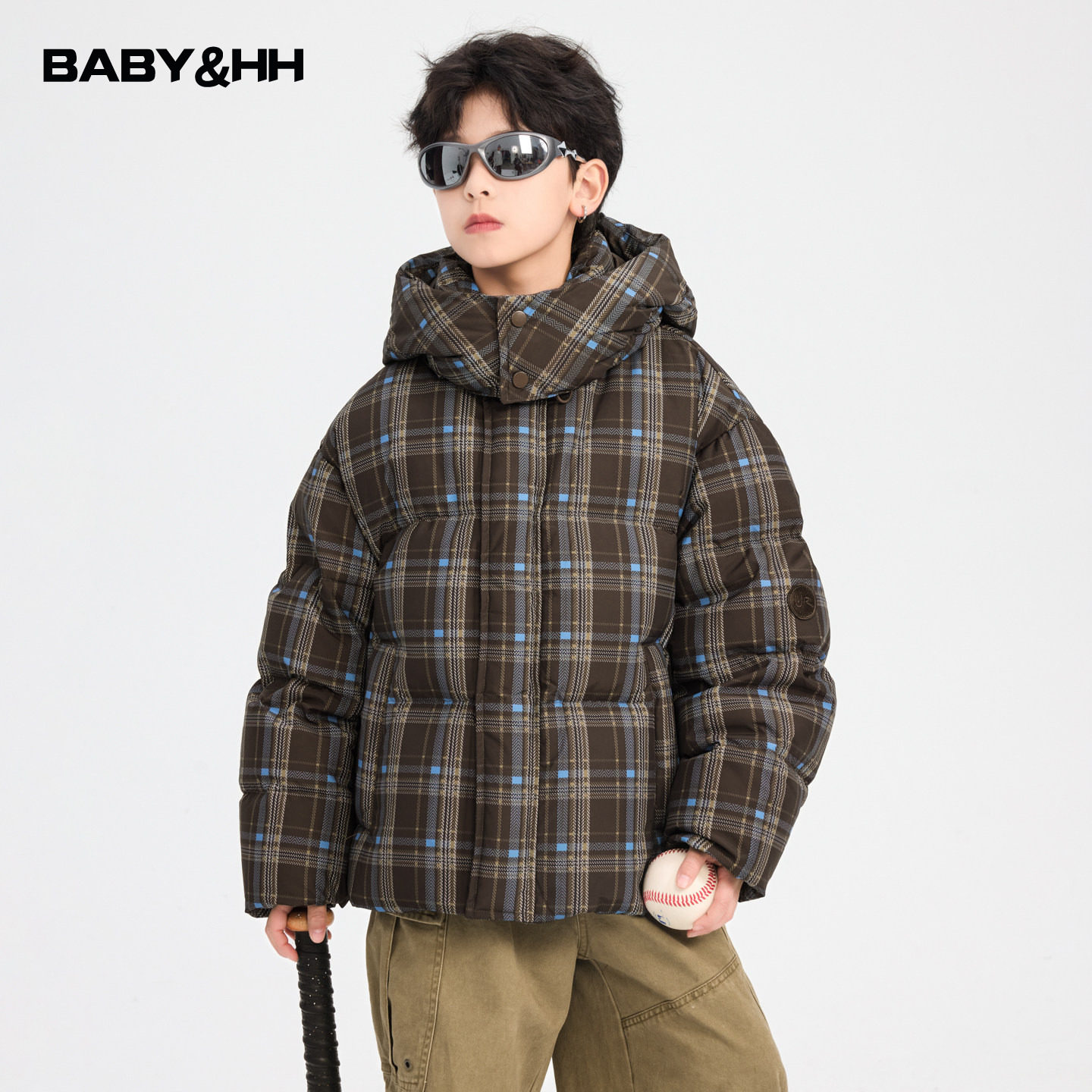 男童冬季格子可拆卸连帽面包羽绒服2025新款儿童加厚防水防寒外套,童装/婴儿装/亲子装,羽绒服,淘宝优惠券,粉丝福利购,淘宝优惠卷