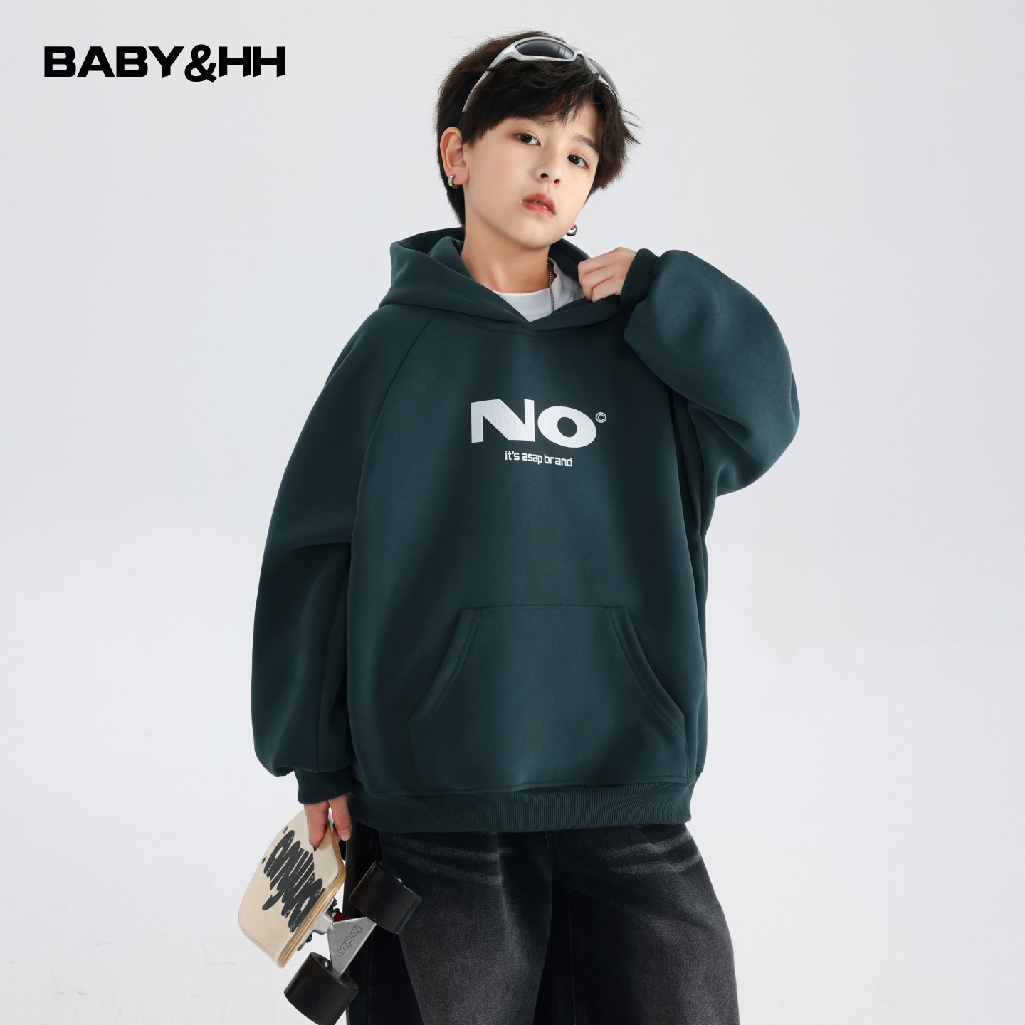 云感棉韩范百搭运动连帽宽松卫衣