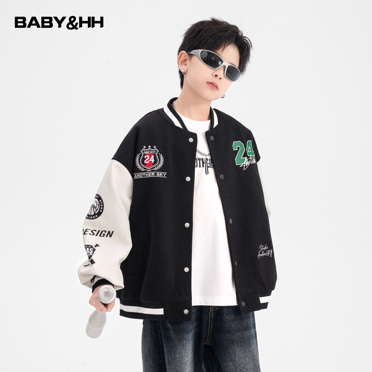 男童春季学院风毛呢撞色棒球服外套2026新款儿童运动皮衣拼接夹克,童装/婴儿装/亲子装,普通外套,淘宝优惠券,粉丝福利购,淘宝优惠卷