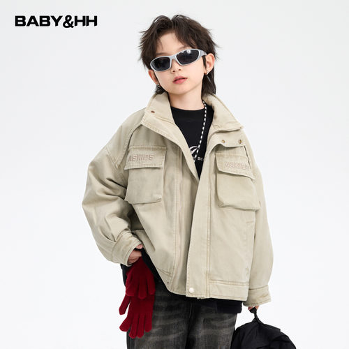 复古做旧防风夹棉立领工装棉服潮