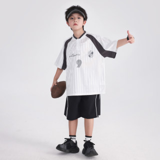 男童夏装篮球服速干运动短袖套装2025新款青少年儿童夏季冰丝衣服