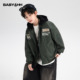 防水连帽棒球棉服2025新款 男童冬装 美式 学生儿童夹棉加厚保暖外套