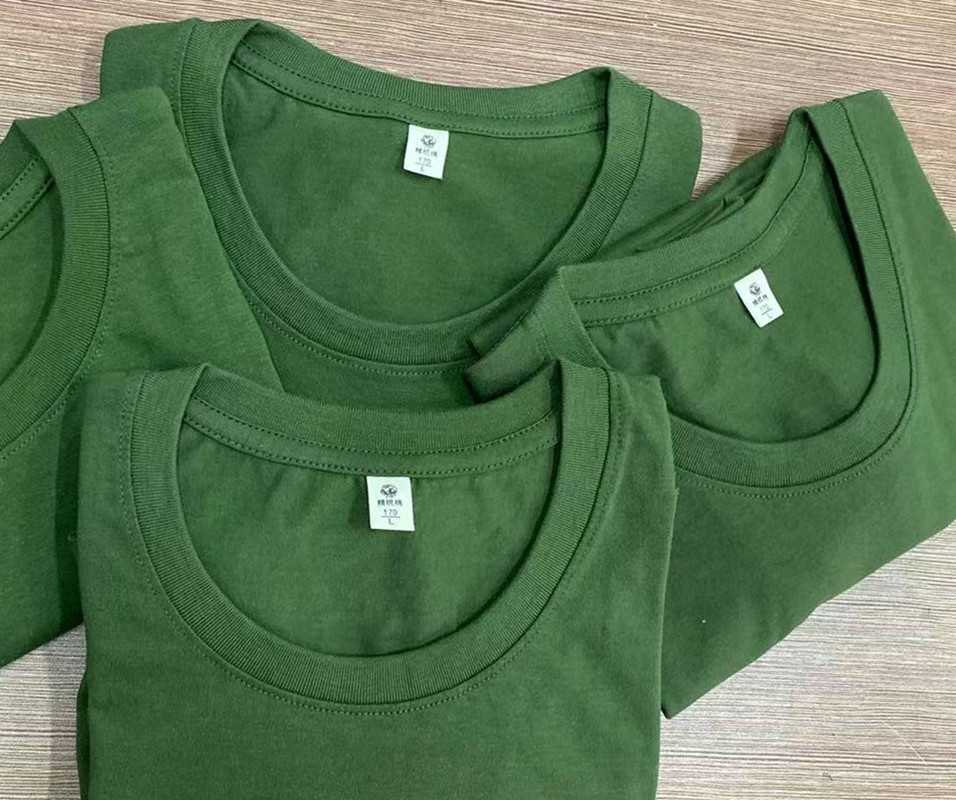 起军绿色军训校服t恤班服