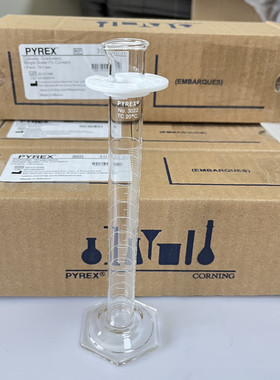 美国康宁Pyrex 3022-25 实验室量杯 量筒 原装3022