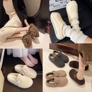 【新号惠银莱撤柜款2】夏季爆款时尚百搭网红外穿蝴蝶结女棉拖鞋