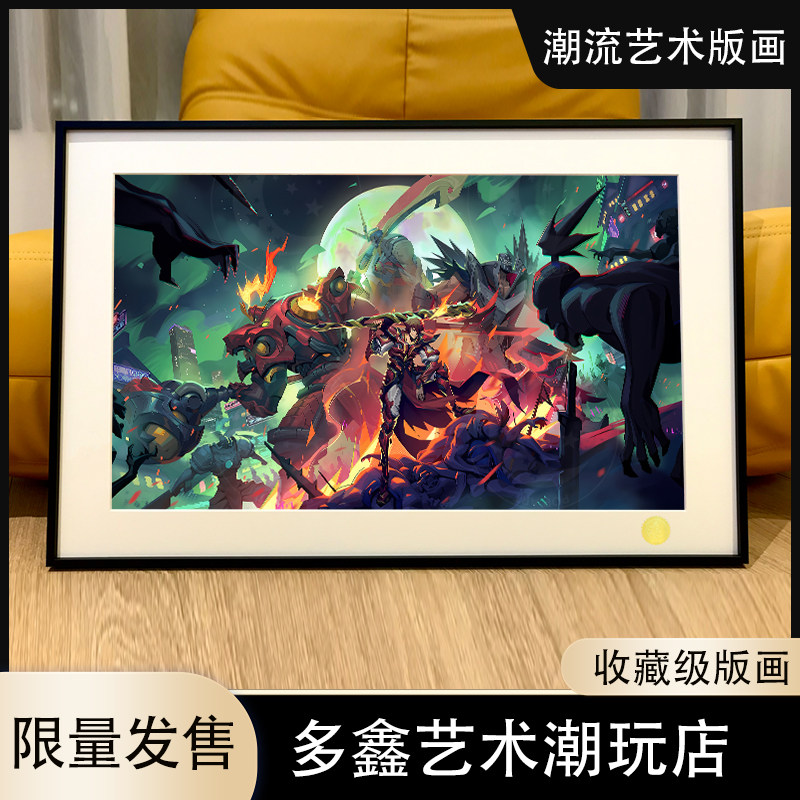 星空《镇魂街》曹焱兵夏铃烈火将军许褚典韦于禁电竞房动漫装饰画
