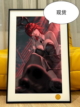 星空兔女郎玛奇玛Makima支配恶魔真纪真Chainsaw Man电锯人装饰画