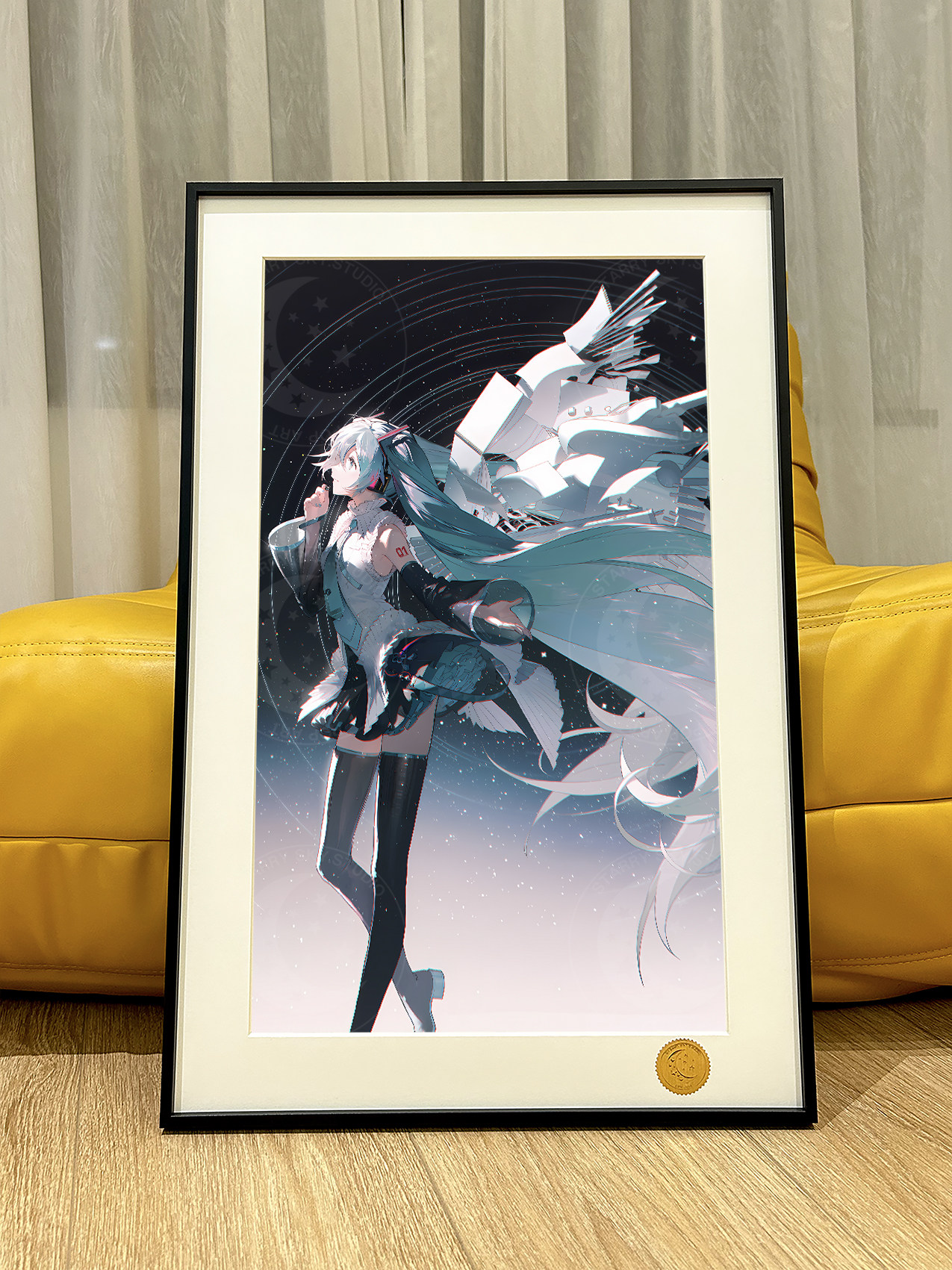 星空歌姬初音初音未来Miku世界第一公主殿下甩葱歌游戏动漫装饰画