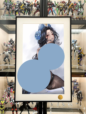 星空《黑丝梅登》胜利女神：妮姬NIKKE游戏动漫二次元装饰画