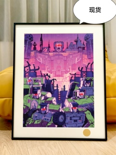 星空 大力神变形金刚Devastator霸天虎威震天擎天柱动漫装饰画