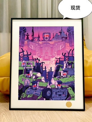 星空 大力神变形金刚Devastator霸天虎威震天擎天柱动漫装饰画