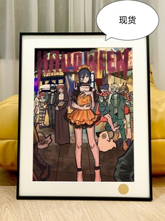 星空万圣蕾塞reze电链锯人蕾塞Chainsaw Man电次玛奇玛帕瓦装饰画