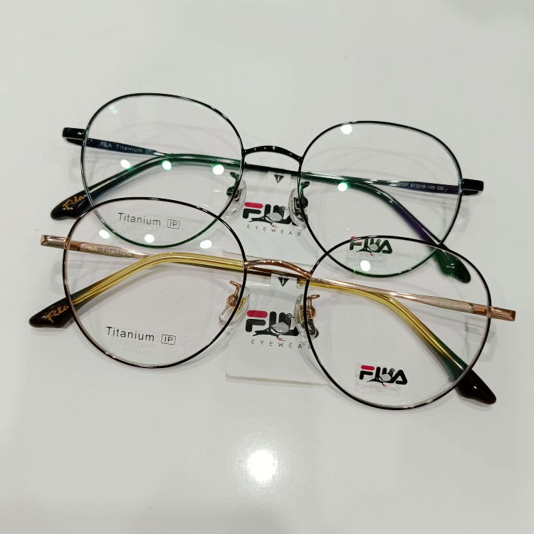 斐乐fila纯钛近视眼镜框超轻素颜瘦脸可配度数学生镜防蓝光92037