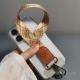 摩卡棕带标皮头手机挂绳结实耐用女短款 挂件饰品 便携防丢摔手腕款