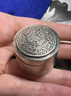 墨西哥手工925银盒古董饰品