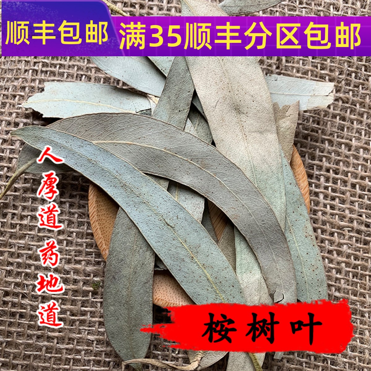 中药材 桉树叶 蓝桉叶 50克 可打粉 满包邮