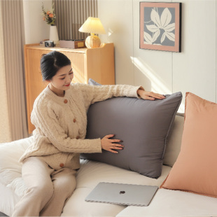 纯棉长方形靠枕套沙发腰枕床头全棉靠枕套不含芯长方形抱枕套4070