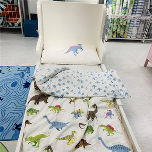 宜家国内代购耶特里克 枕套恐龙儿童单人被套150x200