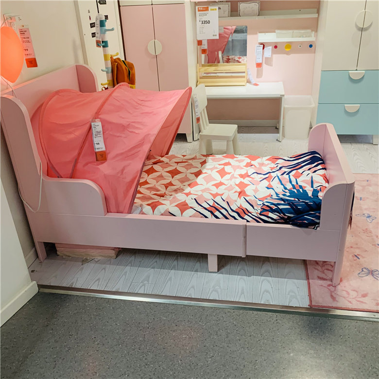 宜家国内代购布松纳可加长型儿童床儿童伸缩床架含床板