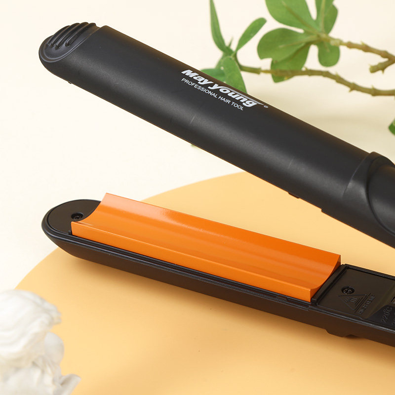 美扬电夹板弧形U型半圆夹板拉直器梨花头内扣两用卷棒陶瓷不伤发