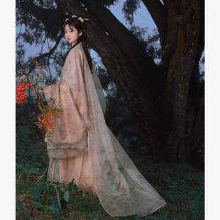 交领长衫 衫 原创宋制花山墓大袖 套装 子后•在野