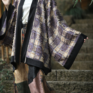 【子后•啬庐】紫色仿赵伯澐宋制对襟上衣日常通勤男女同款