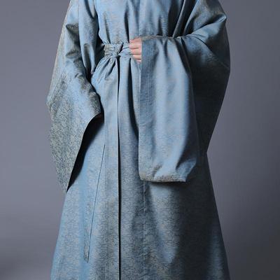 浅蓝色男女同款日常原创宽袖春秋