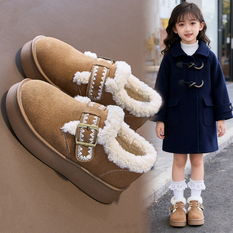 女童运动鞋2025冬季新款加绒勃肯鞋中大童魔术贴厚底厚绒保暖棉鞋,童鞋/婴儿鞋/亲子鞋,棉靴,淘宝优惠券,粉丝福利购,淘宝优惠卷