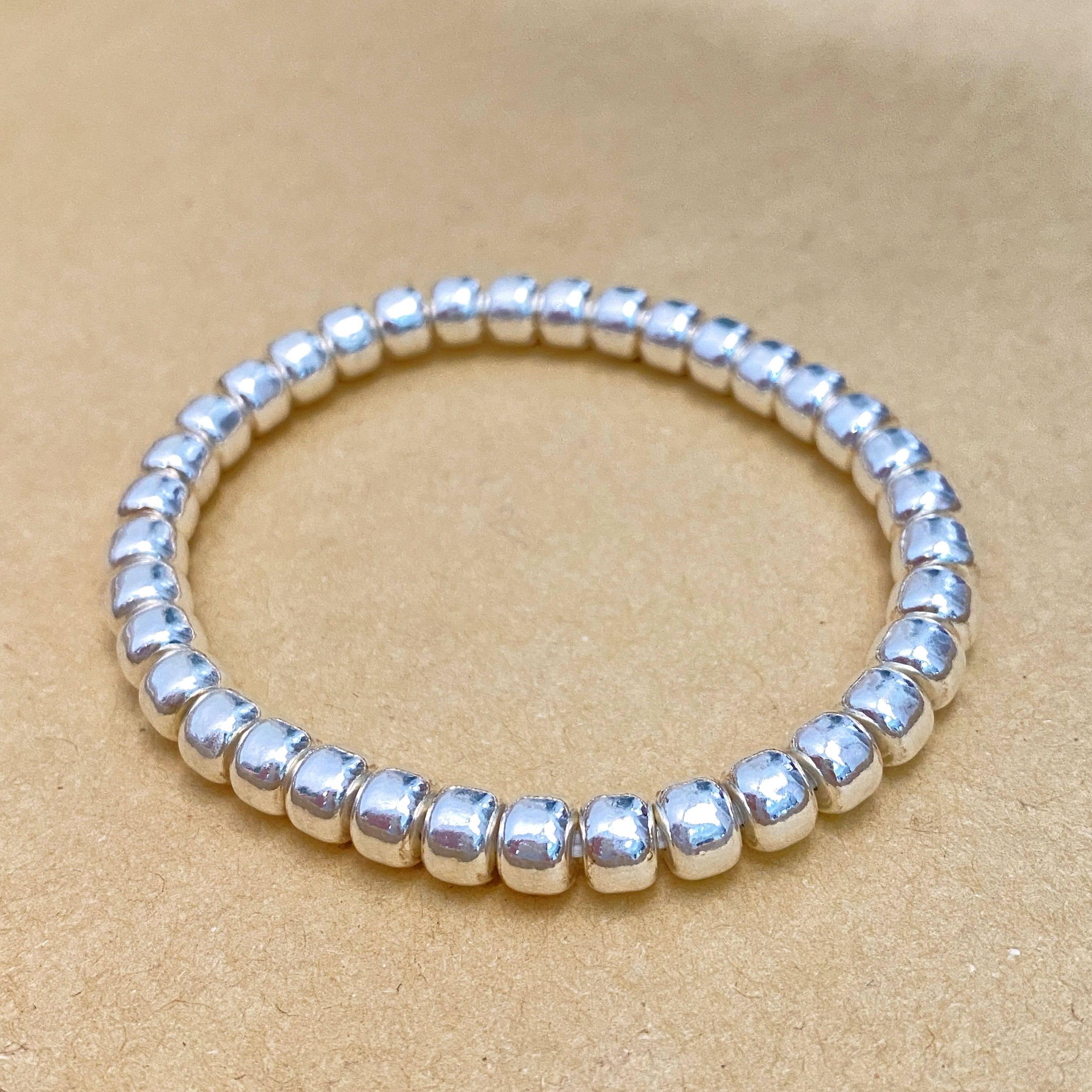 足银999手链女纯银桶珠光面简约民族风新中式素本命年转运珠手串,饰品/流行首饰/时尚饰品新,银饰手链,淘宝优惠券,粉丝福利购,淘宝优惠卷