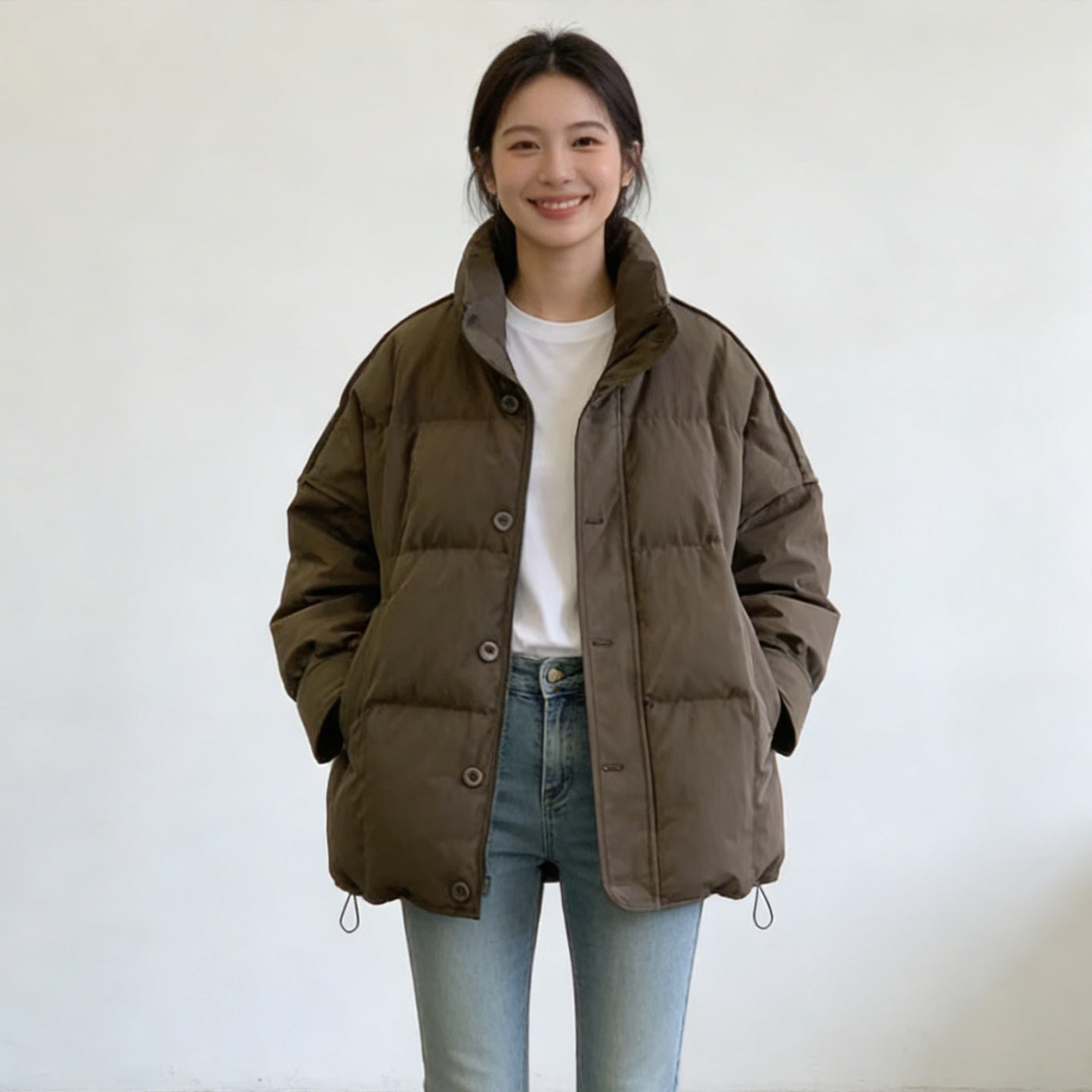 大码女装胖mm宽松立领棉服外套女冬季韩系加厚保暖学院风棉袄棉服,女装/女士精品,大码棉服,淘宝优惠券,粉丝福利购,淘宝优惠卷