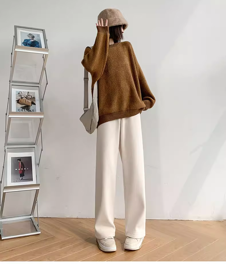 【北极绒】多色选雪尼尔阔腿裤