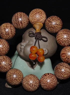 满念珠纹佛金丝20龙血竹木