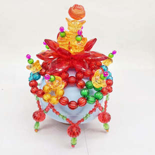 成品 手工莆田斋菜花 串珠 拜佛用品斋菜花 供果盘素菜花