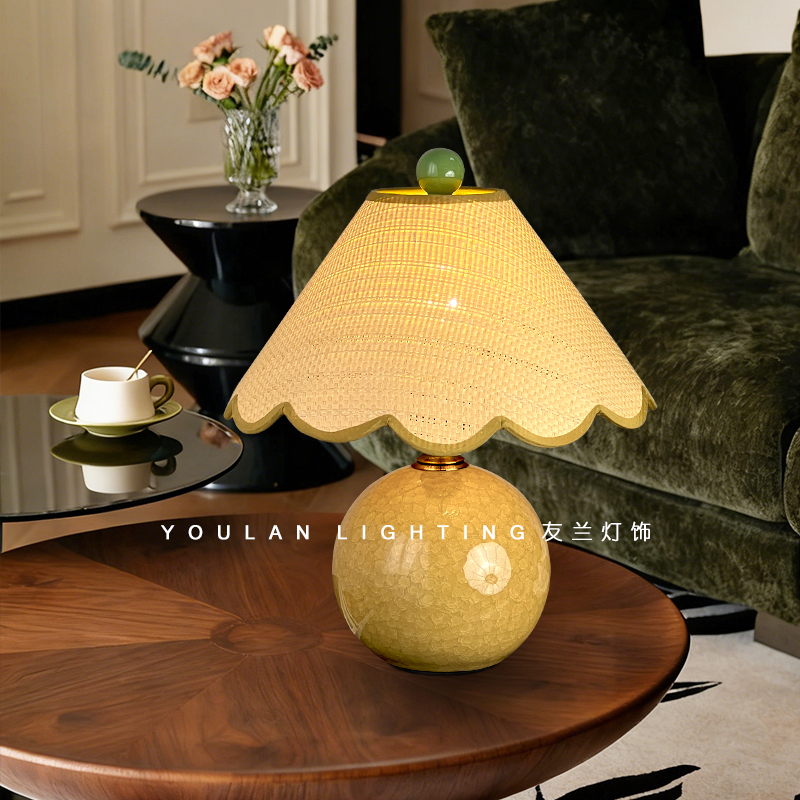 美式复古台灯法式中古客厅装饰灯