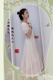 村上春品牌女装商场专柜正品女夏爆款短袖连衣裙限时3.8折促销
