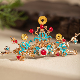 唐风敦煌百搭发冠发饰顶簪头饰簪子汉服古风配饰戏曲风复古宫廷